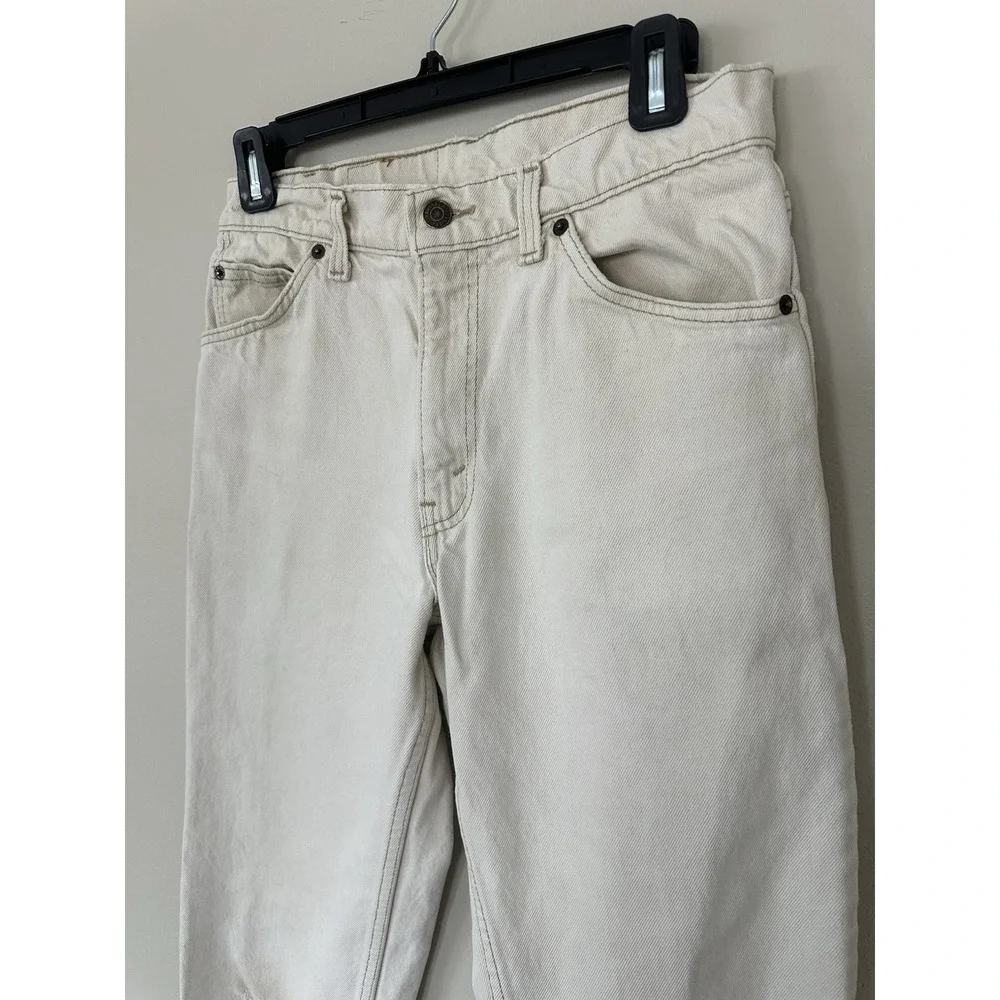 VTG Levis 550 W30x32‎ Off White Made In USA 1992 Vintage